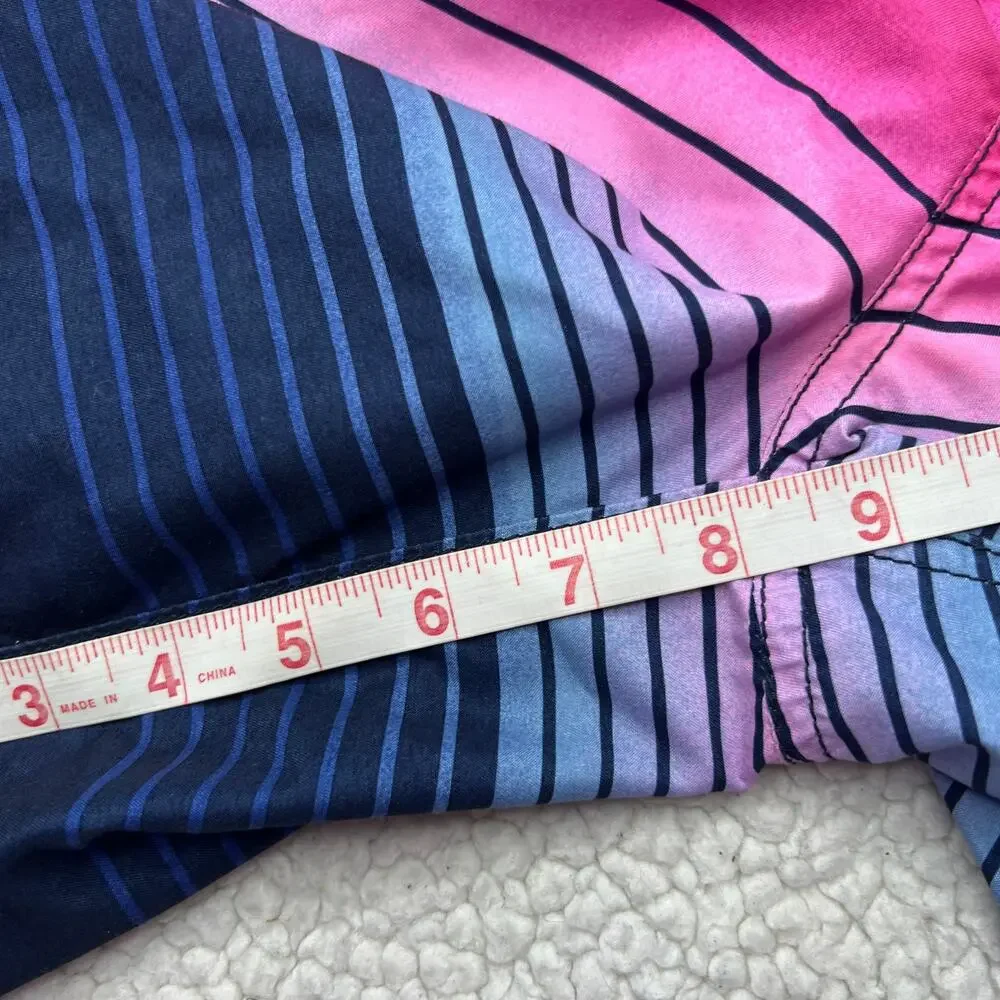 Old Navy Pink Blue Stripe Boys Swim Trunks XL